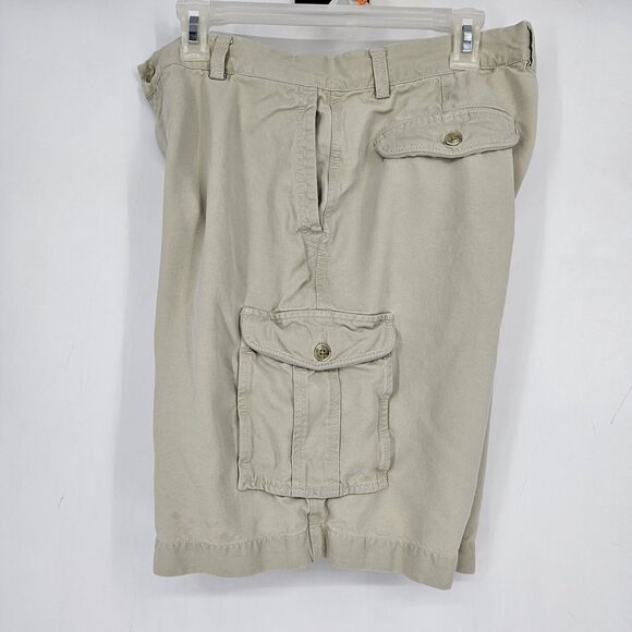 Tommy Bahama Cargo Shorts Mens 33 Relax Silk Flat Front Tan Casual Preppy - Picture 9 of 12